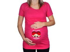 Divja Ružové tehotenské tričko Ako to vyzerá vonku CZ