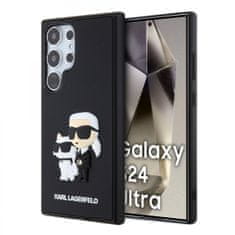 Karl Lagerfeld Zadný kryt 3D Rubber Karl and Choupette pre Samsung Galaxy S24 Ultra Black