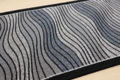 Berfin Dywany AKCIA: 600x100 cm s obšitím Protišmykový behúň na mieru Zel 1015 Silver (Grey) šíre 100 cm