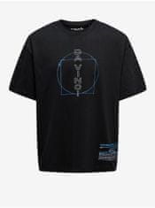 Čierne pánske oversize tričko ONLY & SONS Vinci S