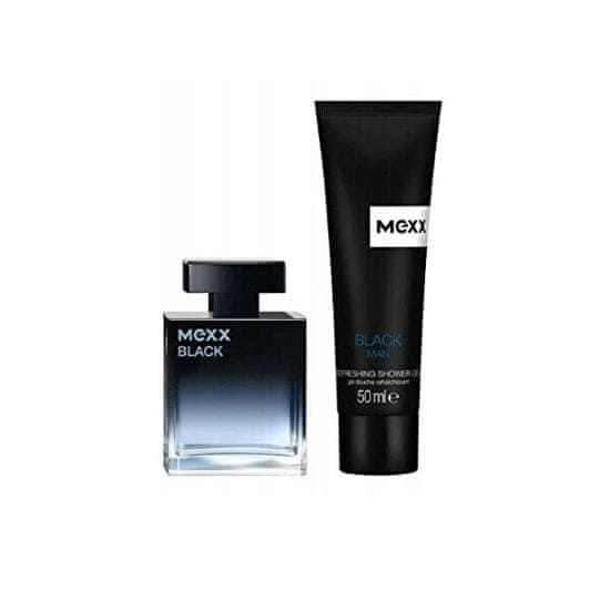 Mexx Black Man - EDT 30 ml + sprchový gel 50 ml