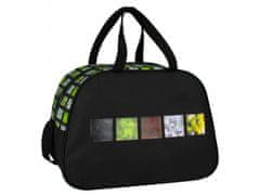 STARPAK Chlapčenská pixelová taška na cvičenie/cestovanie na plece 39x16x27cm 