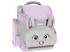 STARPAK Fialový školský batoh pre dievčatko, krosienko králik 37x34x20cm 