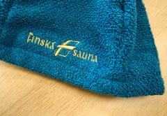 Horavia Čiapka do sauny NordicSPA - Petrolejovo modrá s výšivkou