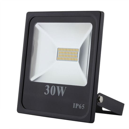 FKT LED reflektor Slim SMD 30W čierny, 5500K, 2700lm, IP65, 4738301