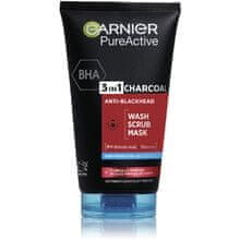 Garnier GARNIER - 3v1 Black Pure Active (Intensive Charcoal Anti-Blackhead) 150ml 150ml 