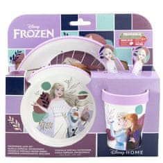 Stor Detská jedálenská súprava Disney Frozen (5 ks) - tanier, miska, pohár a príbor, 74285
