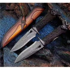 IZMAEL Damaškový lovecký nôž MASTERPIECE Kenji-Čierna KP31412