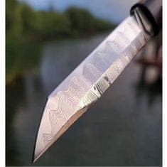 IZMAEL Damaškový outdoorový nôž MASTERPIECE Kuroshi-Hnedá KP31416
