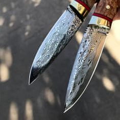 IZMAEL Damaškový outdoorový nôž MASTERPIECE Gaara-Hnedá KP31415