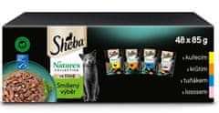 Sheba nature's collection kapsičky smíšený výběr ve šťávě pro dospělé kočky 48x 85g