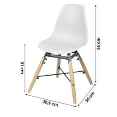 DOCHTMANN Detská stolička Jena biela 30,5x36x56cm