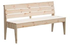 Rojaplast dřevěná lavice POOL - přírodní