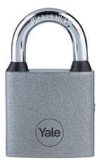 Yale Zámok Yale Y111S/50/125/1, visiaci, železný, strieborný, 50 mm, 3 kľúče