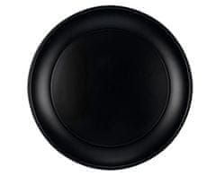 Párty plastový tanier čierny - Silvester - 21 cm - 1 ks