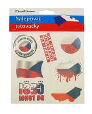 Tetovanie vlajky ČR - fanúšik ČR - hokej - 7 ks