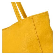 Delami Vera Pelle Luxusná dámska kožená kabelka Jane, žltá