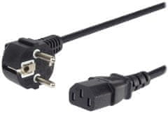 PremiumCord Kábel sieťový 230V k počítaču 1m