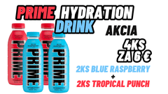 PRIME Prime Hydration AKCIA 2ks Blue Raspberry + 2ks Tropical Punch 1,50€/ks