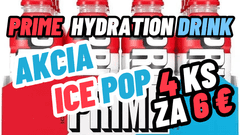 PRIME Prime Hydration AKCIA 4ks Ice Pop za 1,50€/ks