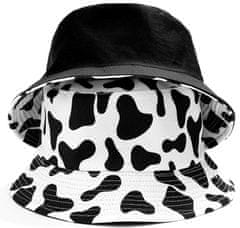 Camerazar Obojstranná rybárska čiapka BUCKET HAT, biela/čierna, polyester/bavlna, univerzálna veľkosť 55-59 cm