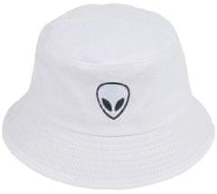 Camerazar Rybársky klobúk BUCKET HAT, biely, polyester a bavlna, univerzálna veľkosť 52-58 cm