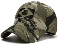 Camerazar Vojenská čiapka s vyšitou vlajkou, univerzálna veľkosť, ochrana proti slnku