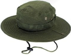 Camerazar Pánska taktická vojenská čiapka BOONIE, zelená, univerzálna veľkosť 55-59 cm, materiál polyester a bavlna
