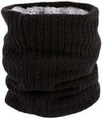 Camerazar Zimná šatka na krk, čierna, 100% akrylové vlákno, univerzálna veľkosť
