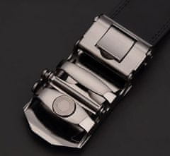 Camerazar Automatický opasok z kvalitnej syntetickej kože, čierny, šírka 3,5 mm, dĺžka 131 cm - variant 1