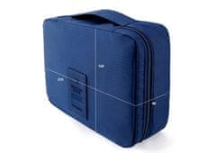 Camerazar Cestovná kozmetická taška TRAVEL organizér, nylon, 22x18x9 cm, s prídavným puzdrom 21x14 cm