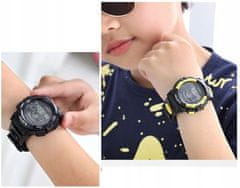 Camerazar Športové hodinky pre chlapcov so silikónovým remienkom, minerálnym sklom a quartzovým strojčekom, 23 cm
