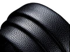 Camerazar Čierny pánsky automatický kožený opasok na nohavice