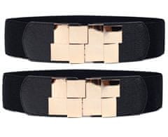 Camerazar Dámsky elastický pás na šaty, 66-95 cm, šírka 6 cm, syntetický