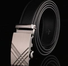 Camerazar Čierny pánsky automatický kožený opasok na nohavice