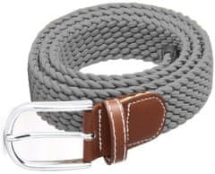 Camerazar Unisex elastický pletený opasok na nohavice, dĺžka 109-120 cm, šírka 3,4 cm, polyester + umelá koža