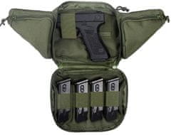 Camerazar Vojenské puzdro Tactical Large, odolný polyester 600D, rozmery 20x15x9 cm, nastaviteľný opasok 60-120 cm