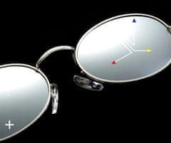 Camerazar Okrúhle slnečné okuliare Lenon v retro štýle, ochrana UV 400 kat. 3, šírka šošoviek 55 mm