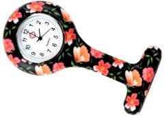 Camerazar Silikónové lekárske hodinky pre zdravotné sestry, letné farby, antialergické, celková dĺžka 8,5 cm - Variant 1