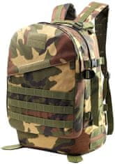 Camerazar Vojenský batoh SURVIVAL XL, Polyester 600d, 45L, nepremokavý
