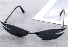 Camerazar Slnečné okuliare Flame Wings Punk, UV filter Cat 400 3, veľkosť šošoviek: 30x70 mm