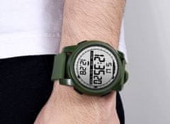 Camerazar Binárne hodinky s LED displejom FORMULA F1, 6 farieb, plastové puzdro, akrylové sklo
