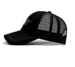 Camerazar Univerzálna baseballová čiapka vojenského štýlu, čierna, bavlna, obvod 55-60 cm