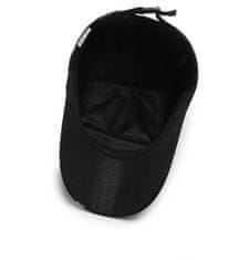 Camerazar Univerzálna baseballová čiapka, čierna, nepremokavá, veľkosť 56-60 cm