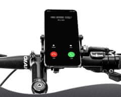 Camerazar Univerzálny držiak telefónu na riadidlá, hliník + silikónová páska, 9x8,7x10 cm