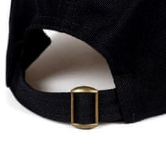 Camerazar Univerzálna čierna čiapka s vyšívanou lebkou, nastaviteľný obvod 55-60 cm, pevný materiál