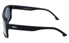 Camerazar Pánske UV polarizačné slnečné okuliare s puzdrom, matná čierna, sivé šošovky