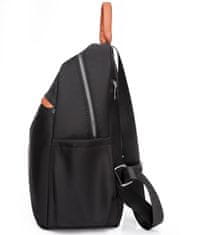 Camerazar Priestranný dámsky mestský športový batoh, čierny, mäkká syntetika, 32x28x14 cm
