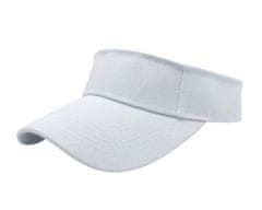 Camerazar Nastaviteľná letná čiapka s vystuženým šiltom, biela, materiál látka, dĺžka šiltu 10 cm