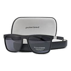 Camerazar Pánske polarizačné slnečné okuliare s ochranou UV-400, matné čierne, s pevným puzdrom